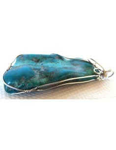 Grand pendentif Turquoise argent 2
