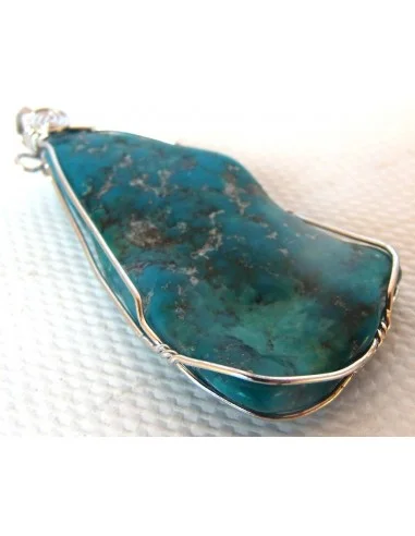 Grand pendentif Turquoise argent