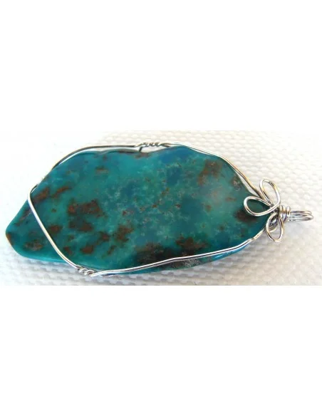 Grand pendentif Turquoise argent