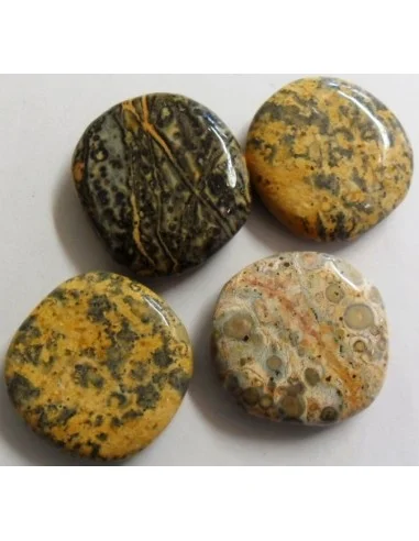 Jaspe paviot pierre plate