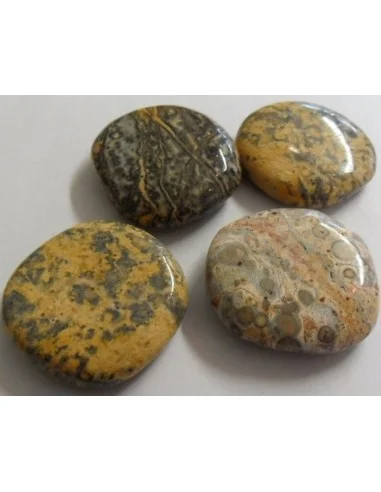 Jaspe paviot pierre plate