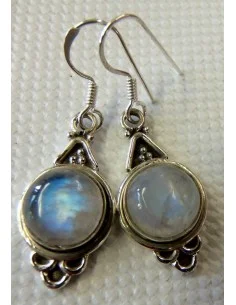 Pierre de lune boucles oreilles pendant