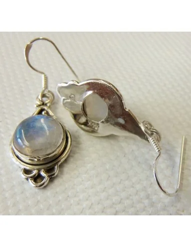 Pierre de lune boucles oreilles pendant