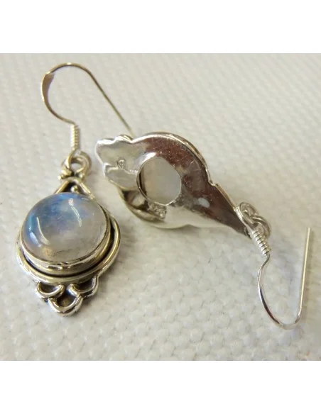 Pierre de lune boucles oreilles pendant