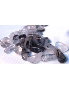 Quartz aux tourmalines noire polis 3 à 4g 2