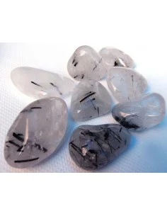 Quartz tourmalines noire polis 11 à 24g 2