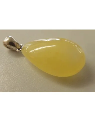Ambre pendentif argent
