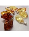 Ambre argent pendentif 