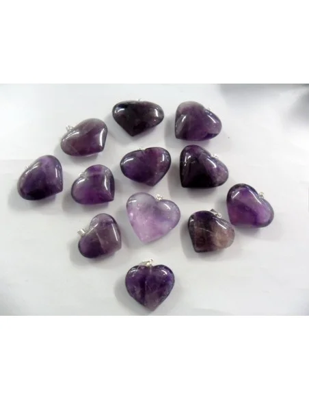 Pendentif en coeur amethytste Pendentif en coeur amethytste