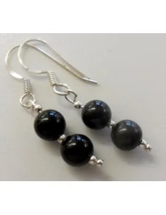 Arc-en-ciel, obsidienne Oeil Celeste Boucles doreilles 2