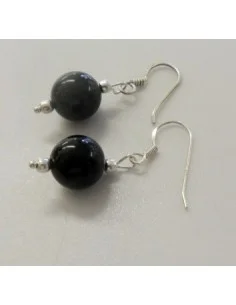 Boucles doreilles Oeil celeste argent