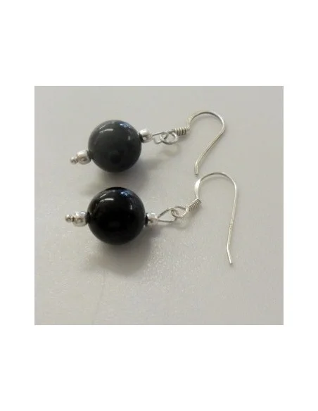 Boucles doreilles Oeil celeste argent