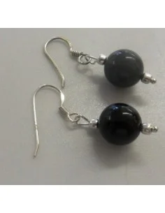 Boucles doreilles Oeil celeste argent 2