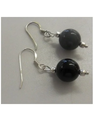 Boucles doreilles Oeil celeste argent