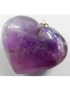 Pendentif en coeur amethytste