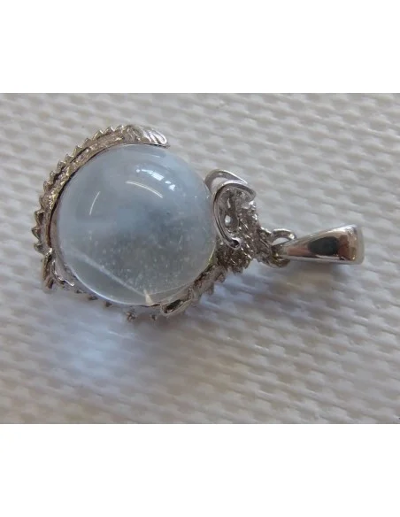 Dragon cristal boule pendentif argent Dragon cristal boule pendentif argent