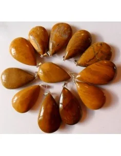 Pendentif en jaspe jaune 2