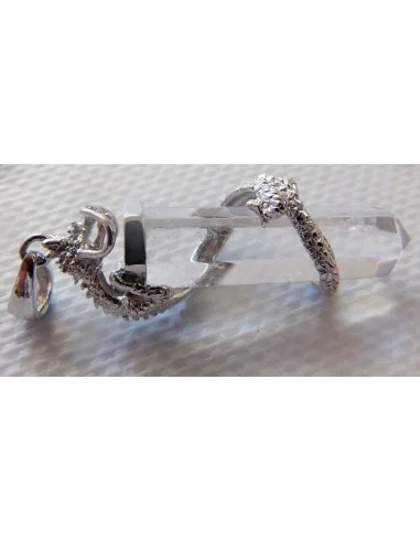 Dragon cristal pendentif argent