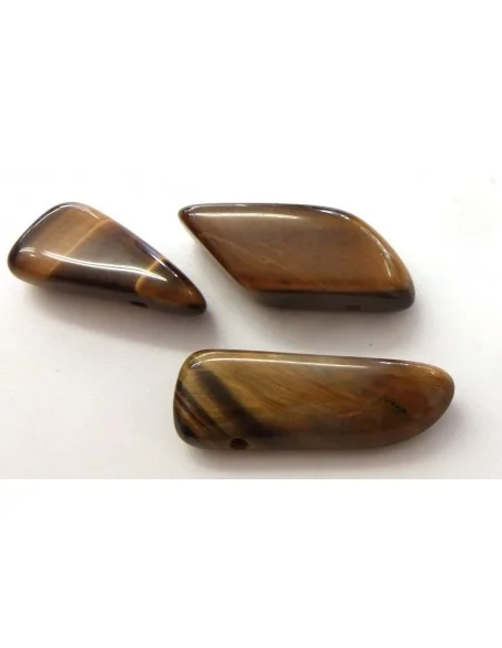 Oeil de tigre pendentif arondis Oeil de tigre pendentif arondis