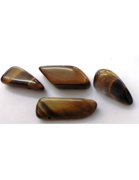 Oeil de tigre pendentif arondis Oeil de tigre pendentif arondis