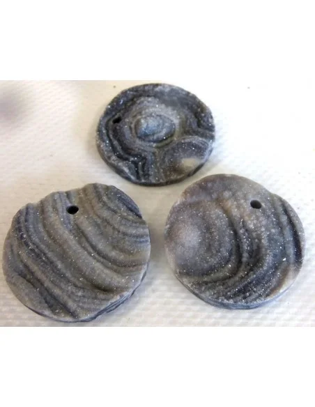 Calcedoinre rosette, agate rosette pendentif Calcedoinre rosette, agate rosette pendentif