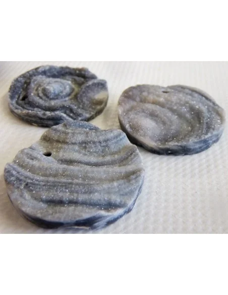 Calcedoinre rosette, agate rosette pendentif Calcedoinre rosette, agate rosette pendentif