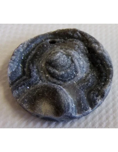 Calcedoinre rosette, agate rosette pendentif Calcedoinre rosette, agate rosette pendentif