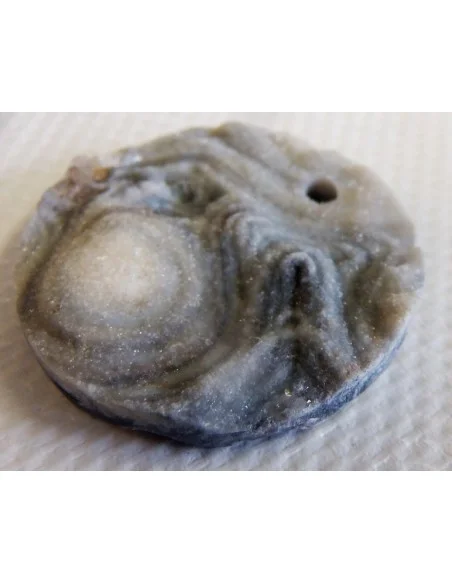 Calcedoinre rosette, agate rosette pendentif Calcedoinre rosette, agate rosette pendentif