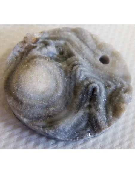 Calcedoinre rosette, agate rosette pendentif Calcedoinre rosette, agate rosette pendentif