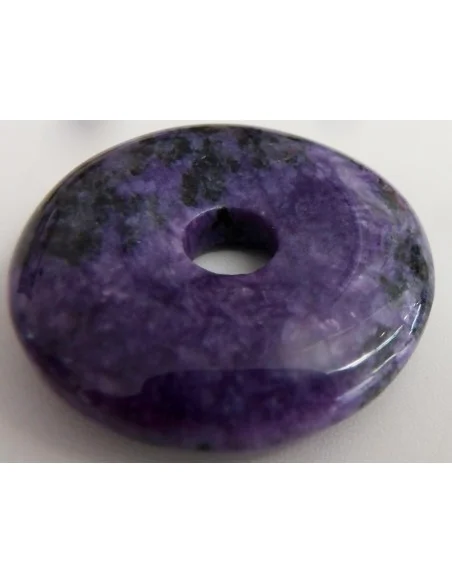 PI chinois - donuts Charoïte pendentif