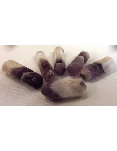 Amethyste en chevron bipoint