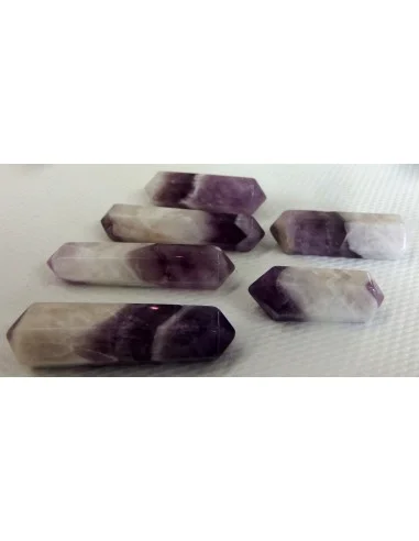 Amethyste en chevron bipoint