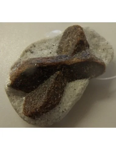 Staurotite, staurotide pierre croix, croix des fées grand pedentif