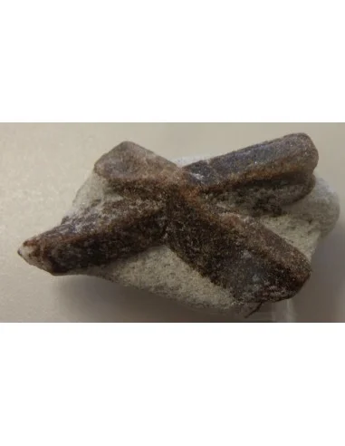 Staurotite, staurotide pierre croix, croix des fées grand pedentif