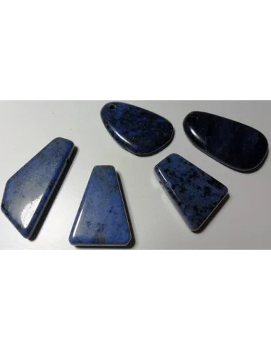 Dumortierite pierre perce, pendentif