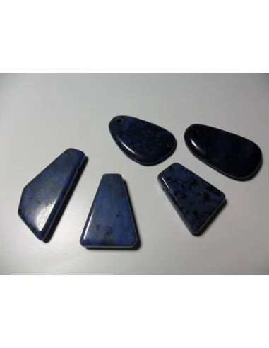 Dumortierite pierre perce, pendentif