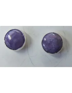 Boucles d'oreilles charoite pouce 6mm