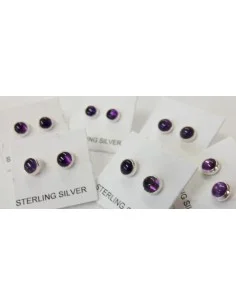 Boucles d'oreilles pouce améthyste 2