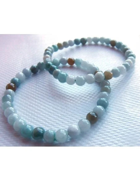 Jade bleu bracelet 6mm Jade bleu bracelet 6mm