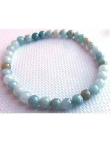 Jade bleu bracelet 6mm