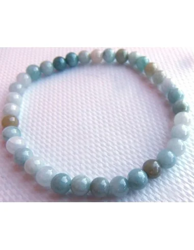 Jade bleu bracelet 6mm