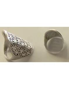 Fleur de vie bague argent 2