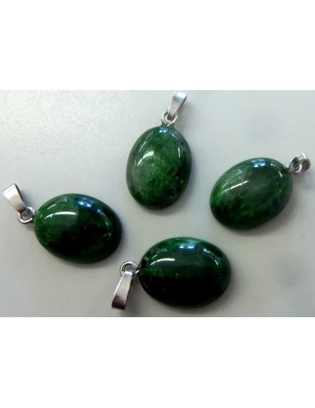 Chromo Diopsite pendentif argent Chromo Diopsite pendentif argent