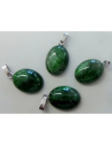 Chromo Diopsite pendentif argent Chromo Diopsite pendentif argent