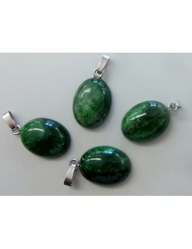 Chromo Diopsite pendentif argent