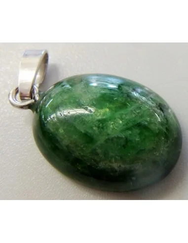 Chromo Diopsite pendentif argent