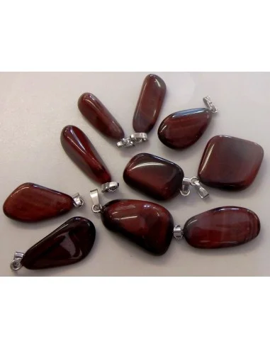 Oeil de taureau pendentif argent