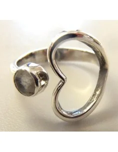 Bague pierre lune argent