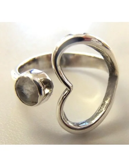 Bague pierre lune argent 