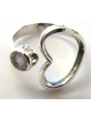 Bague pierre lune argent 